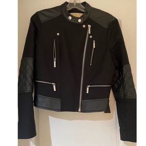 Michael Kors quilted leather jacket blend